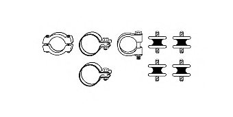 HJS 82 23 4022 Mounting Kit, exhaust system